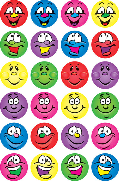 Multi Smiles - Merit Stickers (Pack of 96)