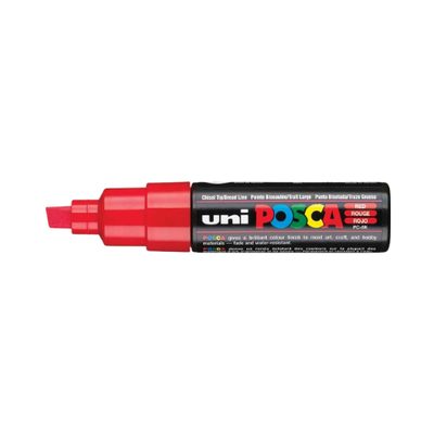 Red - Posca Paint Markers (Chisel Tip)