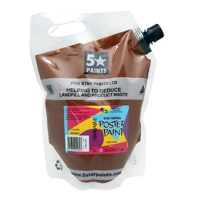 Brown 1.5L - Star Tempera Poster Paint Pouch