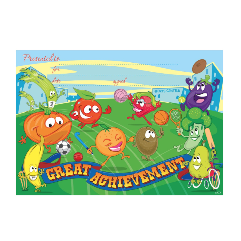 Sports Achievement - Certificates (Pack of 35)