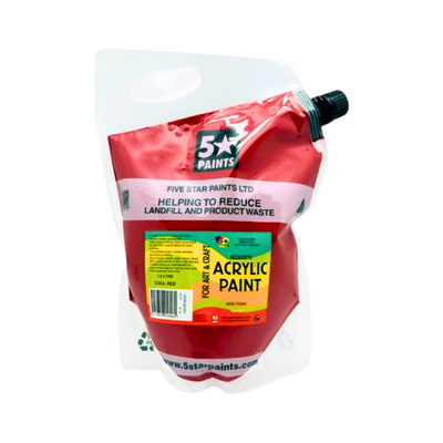 Cool Red 1.5L - Acrylic Paint Pouch