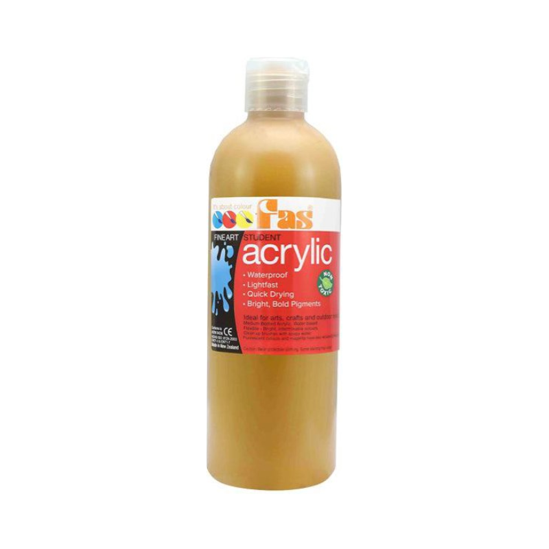 Raw Sienna 500mL - FAS Student Acrylic Paint