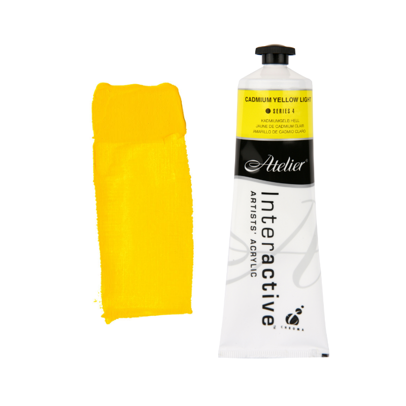Cadmium Yellow Light 80ml - Atelier Acrylic Paint S4