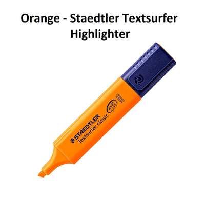 Orange - Staedtler Textsurfer Highlighter