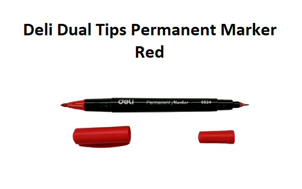 Red - Double Ended Permanent Marker Deli