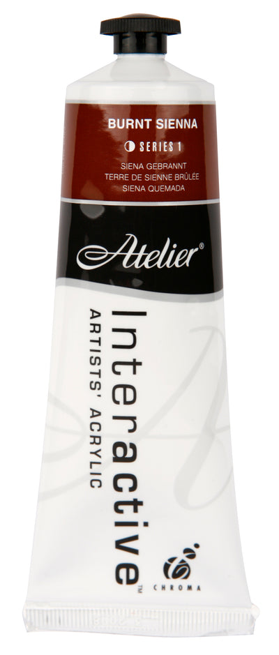 Burnt Sienna 80ml - Atelier Acrylic Paint S1