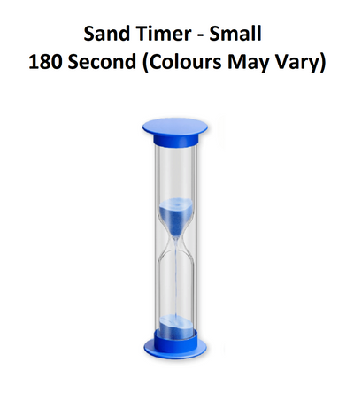 Sand Timer - Small - 180 Secs - Yellow