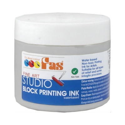 Silver 120mL - FAS Studio Printing Ink (Waterbased)