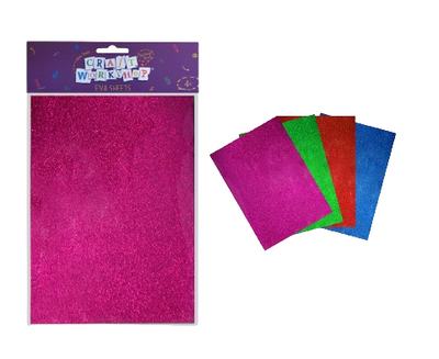 A4 Foam Glitter Sheets