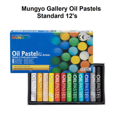 Mungyo Gallery Oil Pastels - Standard 12's
