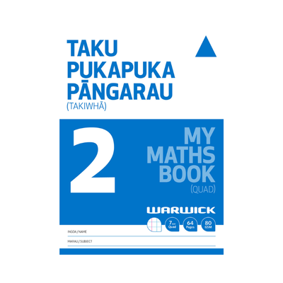 Warwick My Maths Book 2 Blue (7mm Quad)