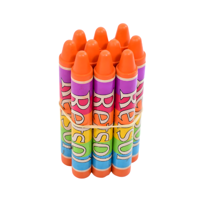Retsol Soft Wax Crayon - Orange 10's