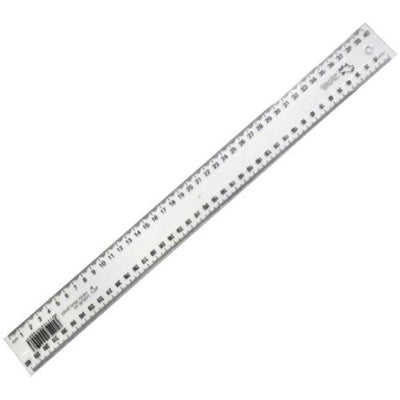Plastic Ruler 40cm Clear (Taurus)