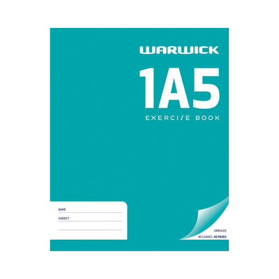 1A5 - Plain Exercise Book (Warwick)