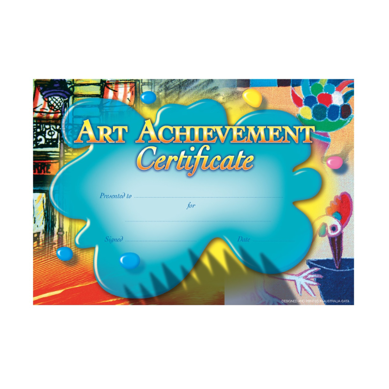 Art Achievement - Certificates (Pack of 35)