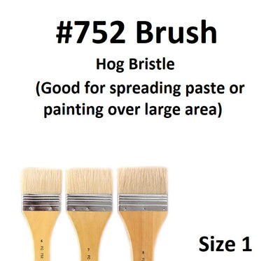 Size 1 - Short Handle Paste Brush 752