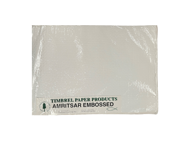 Embossed White Paper