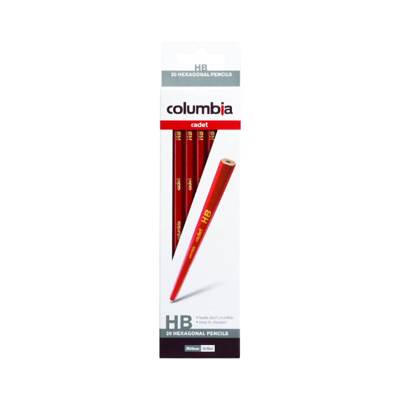 Columbia Cadet Pencils - Box of 20 - HB