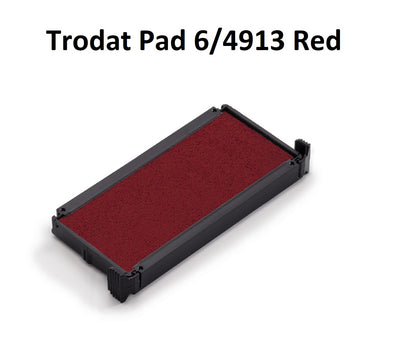 Red - Trodat 4913 Ink Pad Refill