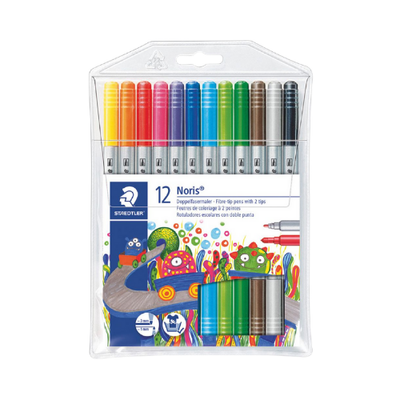 Staedtler Double Ended Felt Tip Pens - 12's