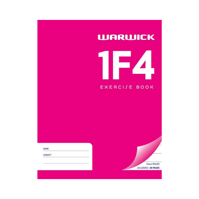 1F4 - Exercise Book - 12mm Lined (Warwick)