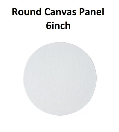 6 inch - Round Canvas Panel