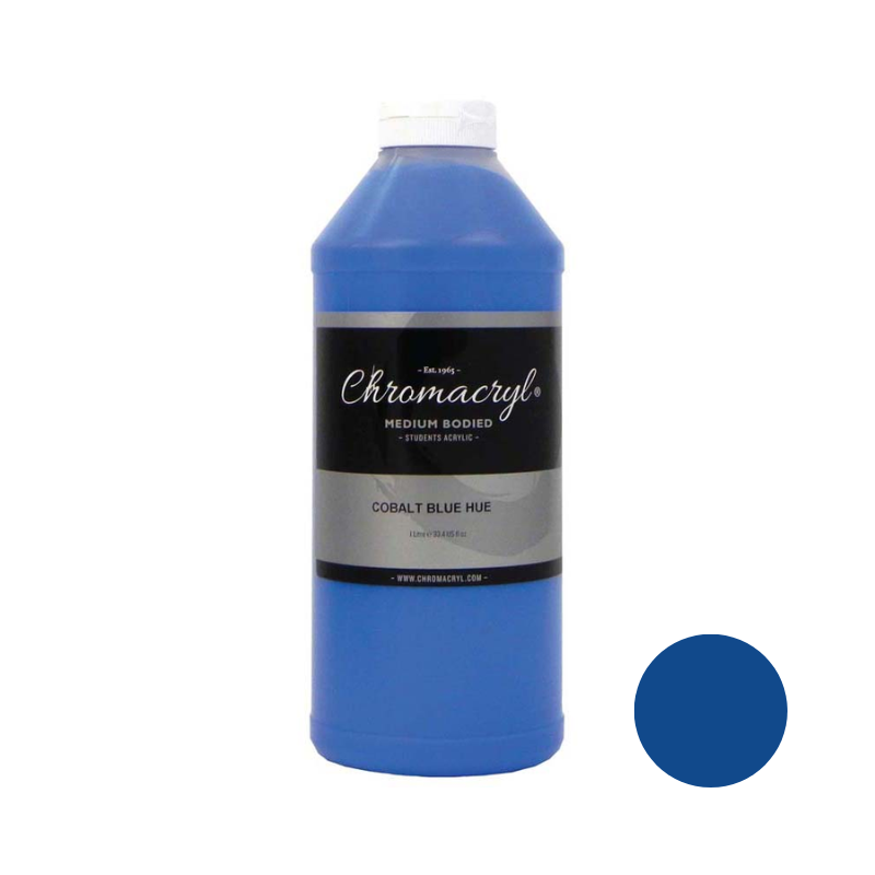 Cobalt Blue Hue 1L - Chromacryl Acrylic Paint