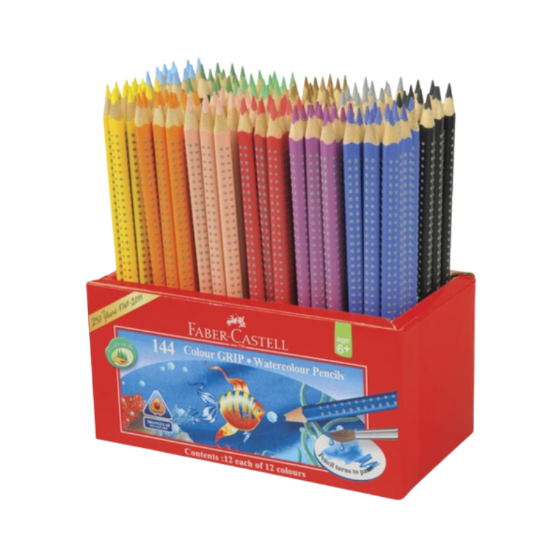 Faber Castell Grip Watercolour Pencils - Caddy of 144