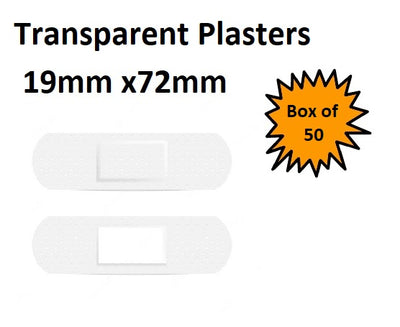 Transparent Plasters Box 50's