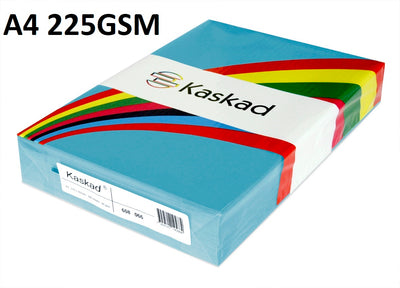 A4 Peacock Blue - Kaskad 225gsm 100 sheets