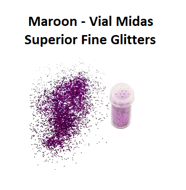 Maroon 10g - Midas Superior Fine Glitters