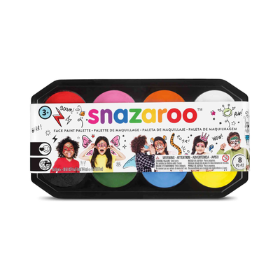 Snazaroo Face Paint Palette - Set of 8 x 18mL