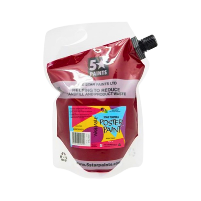 Burgundy 1.5L - Star Tempera Paint Pouch