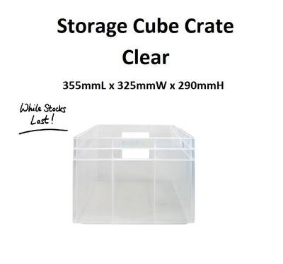 Storage Cube Crate - Clear