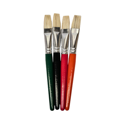 Set of 4 - Stubby Brushes Flat
