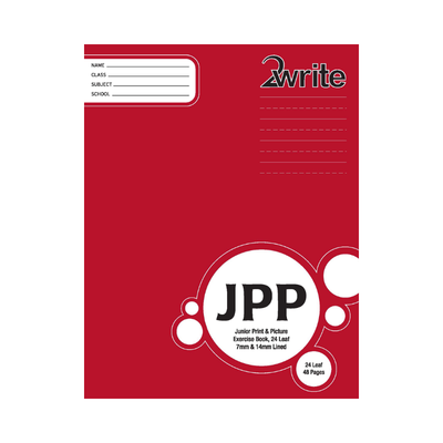 JPP - Junior Print & Picture Book - 14mm Lined/7mm Feint