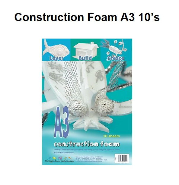 Construction Foam - A3 - 10's