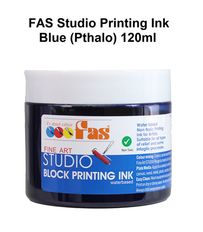 Blue (Pthalo) 120ml - FAS Studio Printing Ink (Waterbased)
