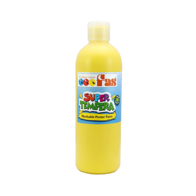 Yellow 500mL - FAS Super Tempera Poster Paint