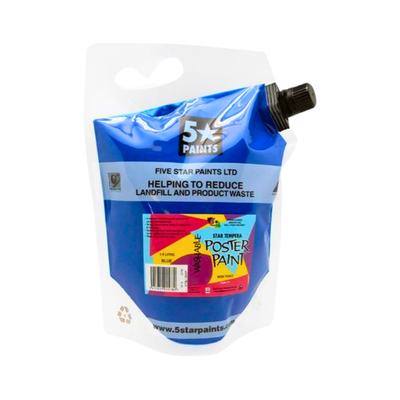Blue 1.5L - Star Tempera Paint Pouch