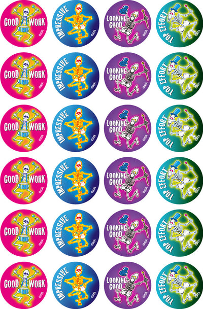 Skeleton - Merit Stickers (Pack of 96)