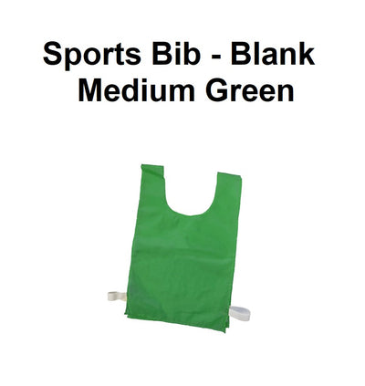 Sports Bib - Blank | Medium Green