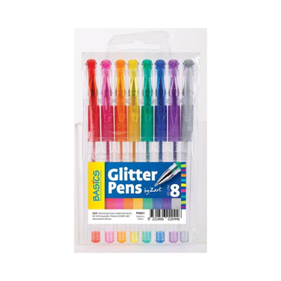 Glitter Pens Set 8 Colours