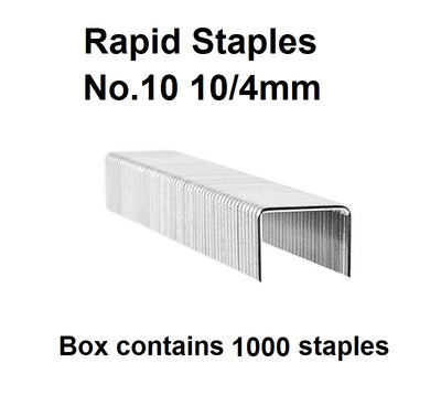Staples - 10/4mm (No. 10) - Box of 1000