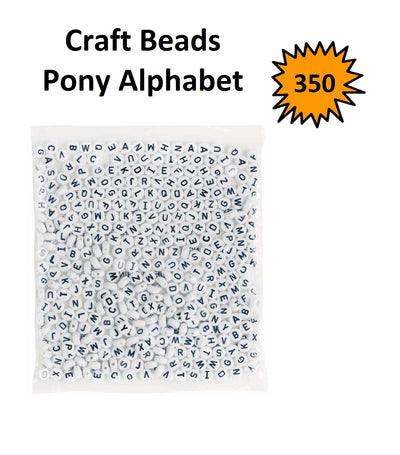 Pony Beads - Alphabet (350 pieces)