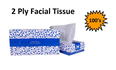 Facial Tissues 100's 2 Ply - Each