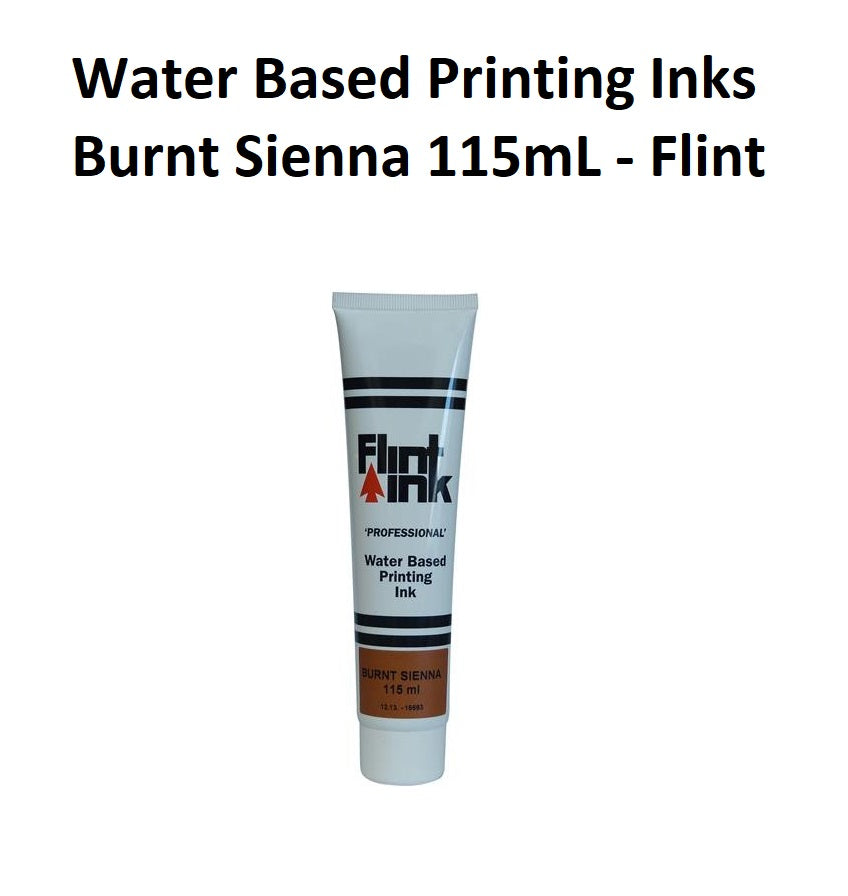 Burnt Sienna 115mL - Flint Water Based Printing Inks