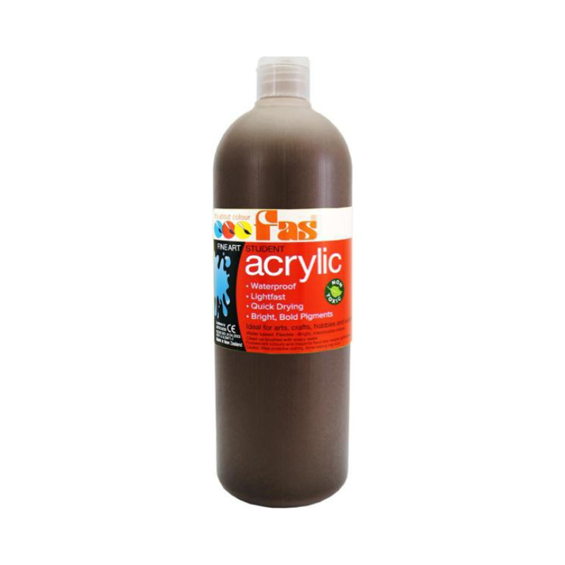 Burnt Umber 1L - FAS Student Acrylic Paint