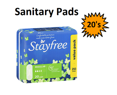 Sanitary Pads - 20's - (Indiv Wrapped)