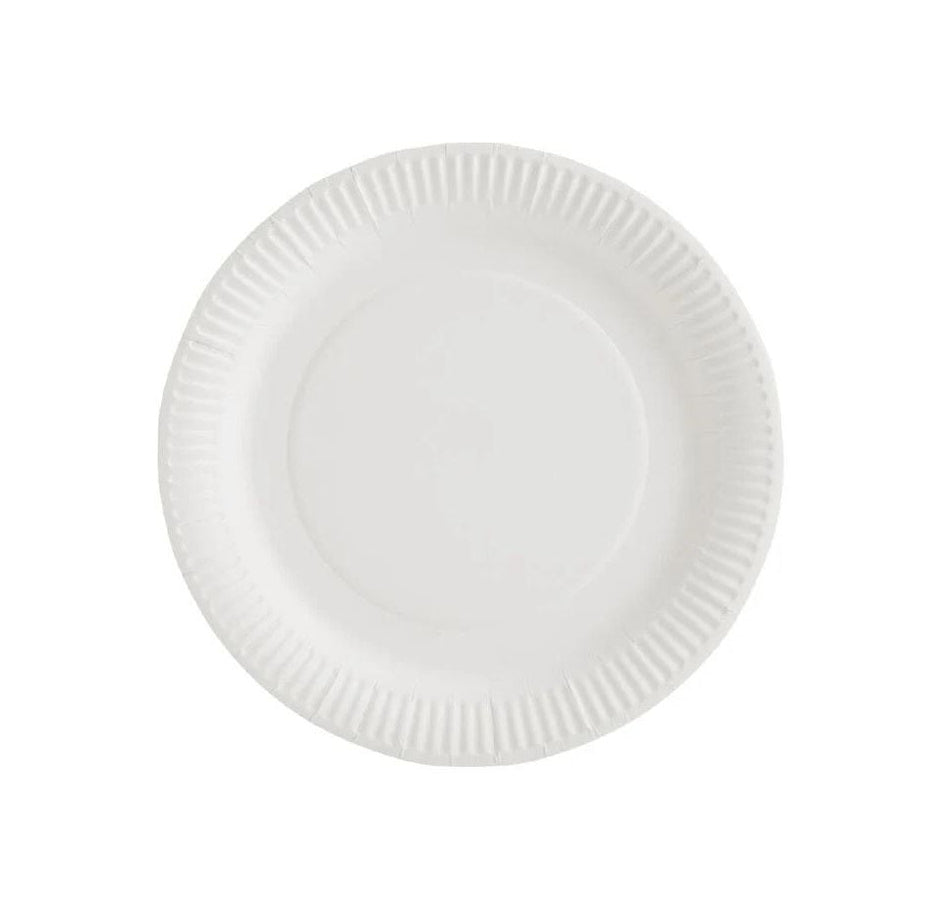 White Paper Plate